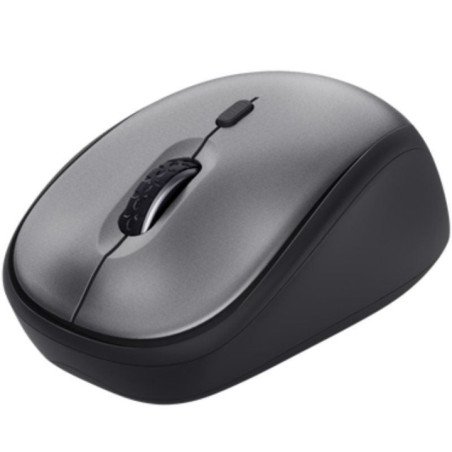 Ratón mini inalámbrico trust yvi+ silent/ hasta 1600 dpi/ negro