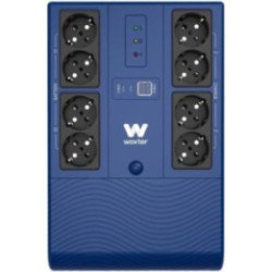 Sai línea interactiva woxter multibase ups 800 va/ 800va-480w/ 8 salidas/ formato torre