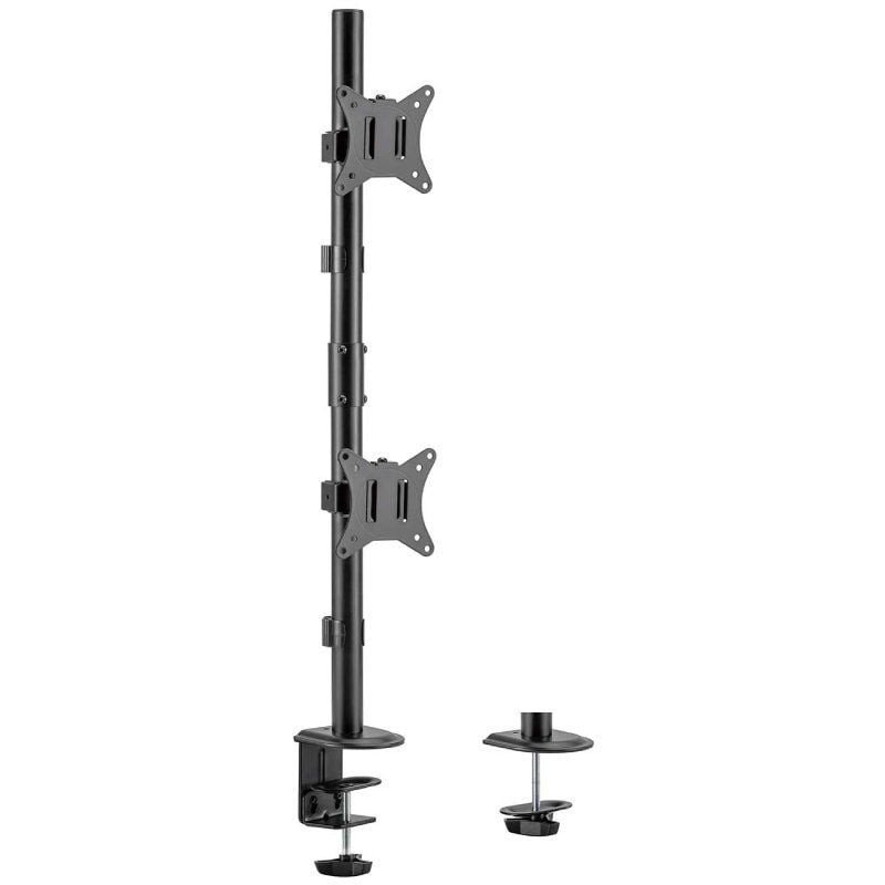 Soporte de mesa para 2 monitores o tv aisens dt32tsr-229/ giratorio/ inclinable/ hasta 9kg