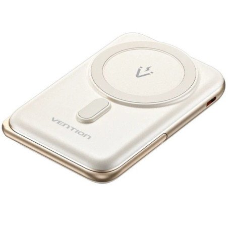 Powerbank 10000mah vention fhnw0/ 20w/ wireless/ blanca