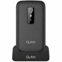 Teléfono móvil qubo p-220bkc 4g para personas mayores/ negro