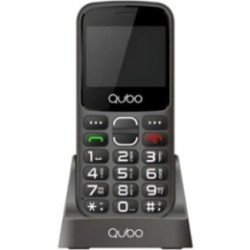 Teléfono móvil qubo x-230bkc 4g para personas mayores/ negro