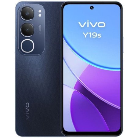 Smartphone vivo y19s 6gb/ 128gb/ 6.68'/ negro obsidiana