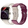 Smartwatch spc smartee duo 3/ notificaciones/ frecuencia cardíaca/ blanco