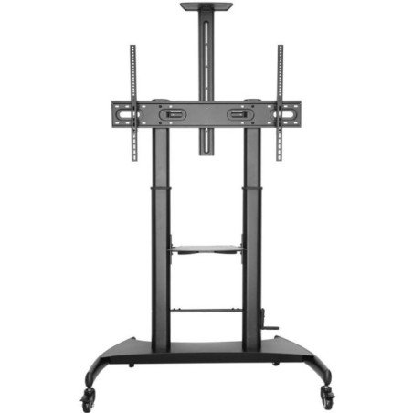 Soporte de suelo inclinable con ruedas y manivela aisens ft100te-123 para tv 60-100'/ hasta 100kg
