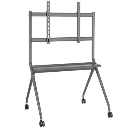 Soporte de suelo con ruedas aisens ft86fe-143 para tv o pantalla interactiva 50'-86'/ hasta 120kg