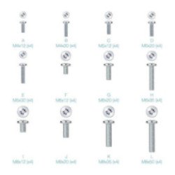 Kit de montaje universal tooq ssk4820 para pantallas con tornillería