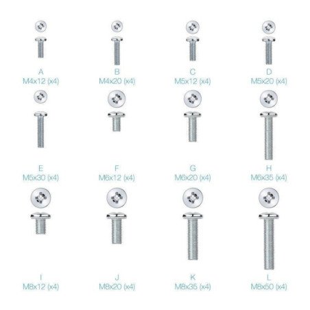 Kit de montaje universal tooq ssk4820 para pantallas con tornillería