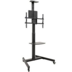 Soporte de suelo inclinable con ruedas tooq fs1184m-b para tv de 35-70'/ hasta 70kg