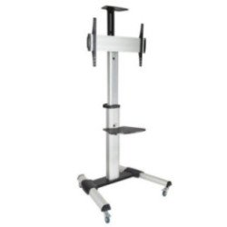 Soporte de suelo inclinable/ ajustable con ruedas tooq fs1870m-b para tv de 37-70'/ hasta 50kg