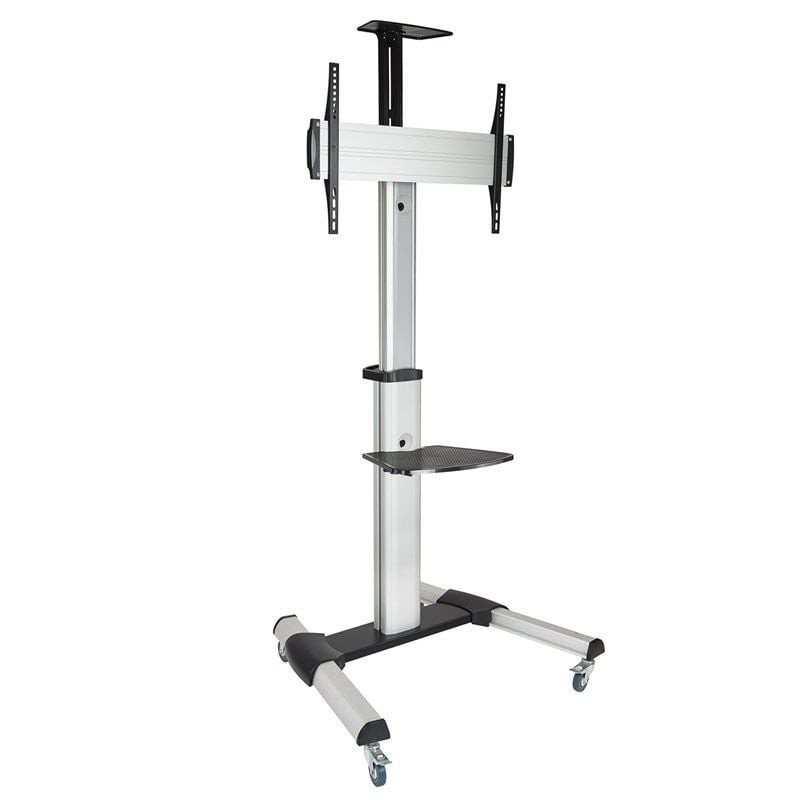 Soporte de suelo inclinable/ ajustable con ruedas tooq fs1870m-b para tv de 37-70'/ hasta 50kg