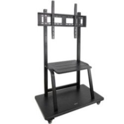 Soporte de suelo ajustable con ruedas tooq fs20101m-b para tv de 37-100'/ hasta 150kg
