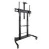 Soporte de suelo con ruedas inclinable/ nivelable tooq fs20404hm-b para tv de 60-100'/ hasta 100kg