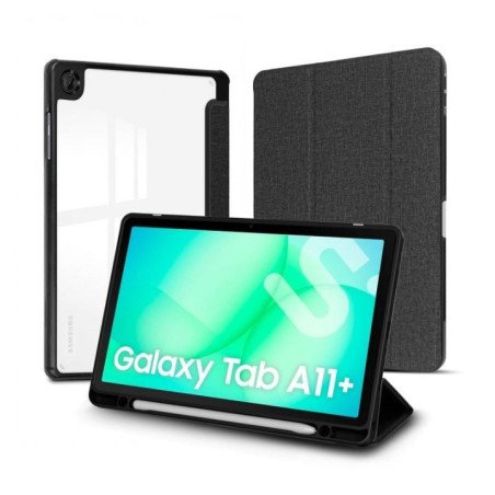 Funda subblim clear shock case para samsung a11+/ negra