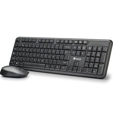 Teclado y ratón inalámbricos ngs harmony kit