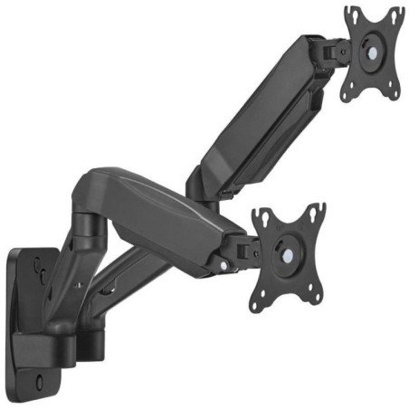 Soporte de pared para 2 monitores o tv aisens wt32tsr-225/ giratorio/ inclinable/ hasta 9kg