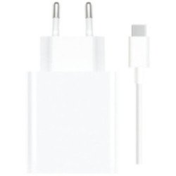 Cargador de pared xiaomi 67w hypercharge combo (type-a)/ 1xusb + cable usb tipo-c/ 67w