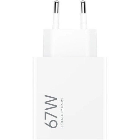 Cargador de pared xiaomi 67w hypercharge (type-a)/ 1xusb/ 67w