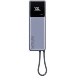 Powerbank 10000mah xiaomi power bank 10000 integrated cable/ 165w/ gris
