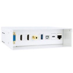 Caja de conexiones nanocable 10.35.0004/ vga - 2x hdmi - jack 3.5 - usb 3.0 - usb tipo-c - usb 2.0 - rj45