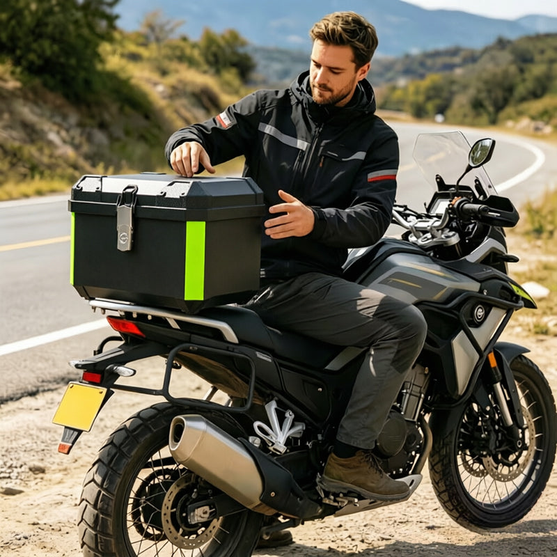 45L/55L Motorcycle Top Case, Quick Release Trunk for BMW R1200GS/R1250GS Honda Kawasaki Suzuki