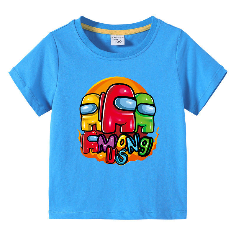 Children's summer short sleeved T-shirt
