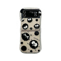 Small waist cute coal ball new three piece set suitable for Samsung Galaxy zflip3/4 5/67 generation phone cases