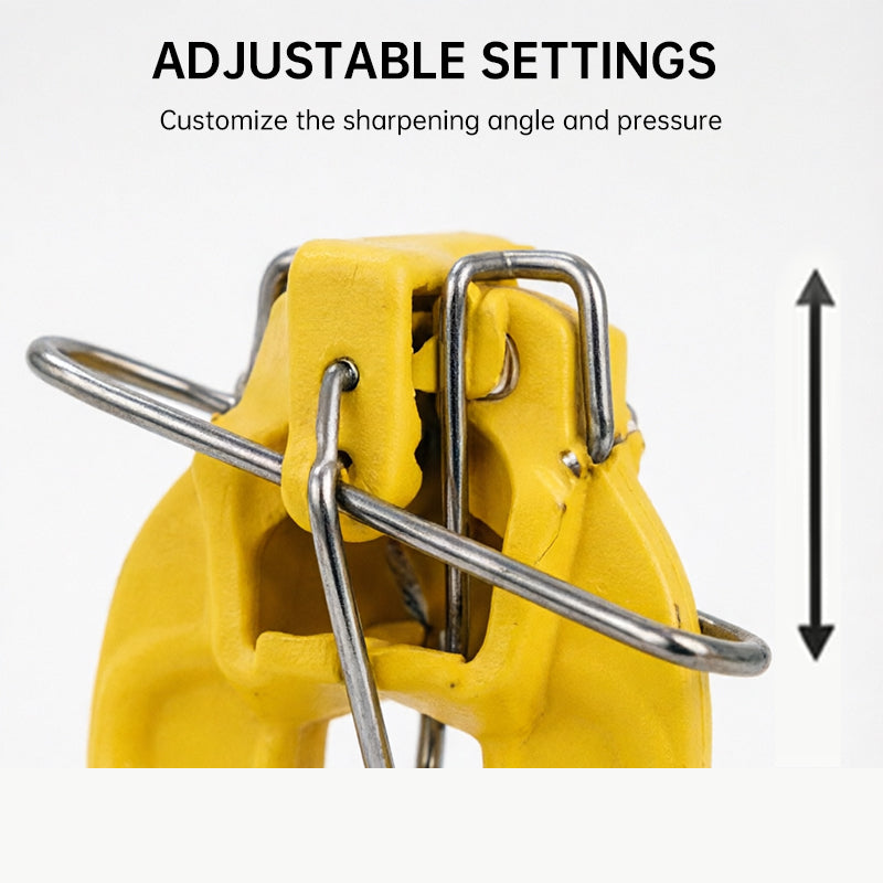 Stainless Steel Knife Sharpener with Mount Bracket, Fixed Kitchen Knife Honing Tool