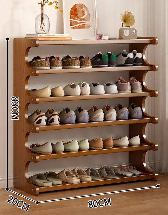 Home Multi-Layer Shoe Shelf, Mini Indoor Shoe Storage Cabinet for Doorway Entrance