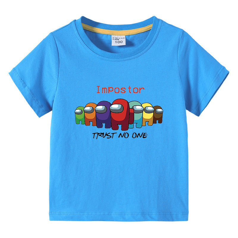 Children's summer short sleeved T-shirt